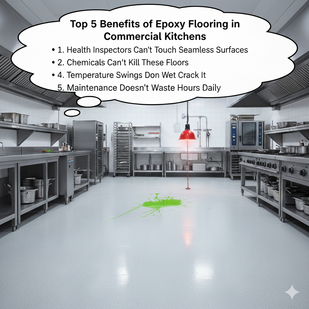 Top 5 Benefits of Epoxy Flooring in Commercial Kitchens