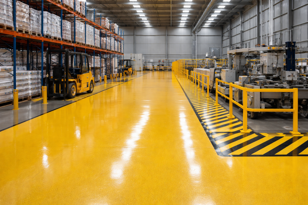 Warehouse epoxy flooring Perth