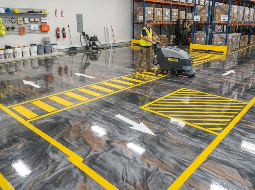Epoxy Flooring for Warehouses