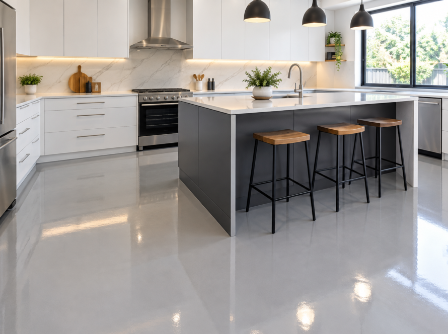 epoxy flooring kitchen